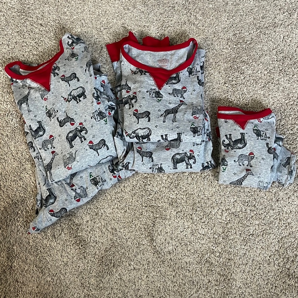 Target Family Christmas Safari Santa Hat PJs